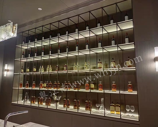 不锈钢亚克力酒架