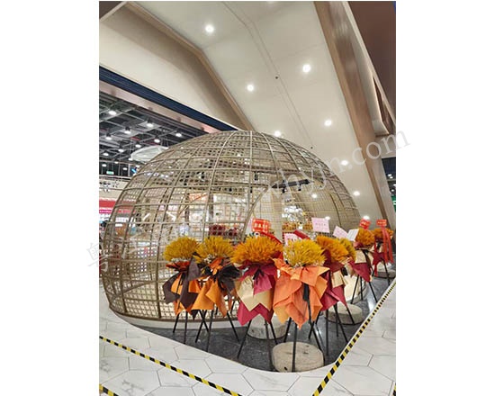 球形金属屏风